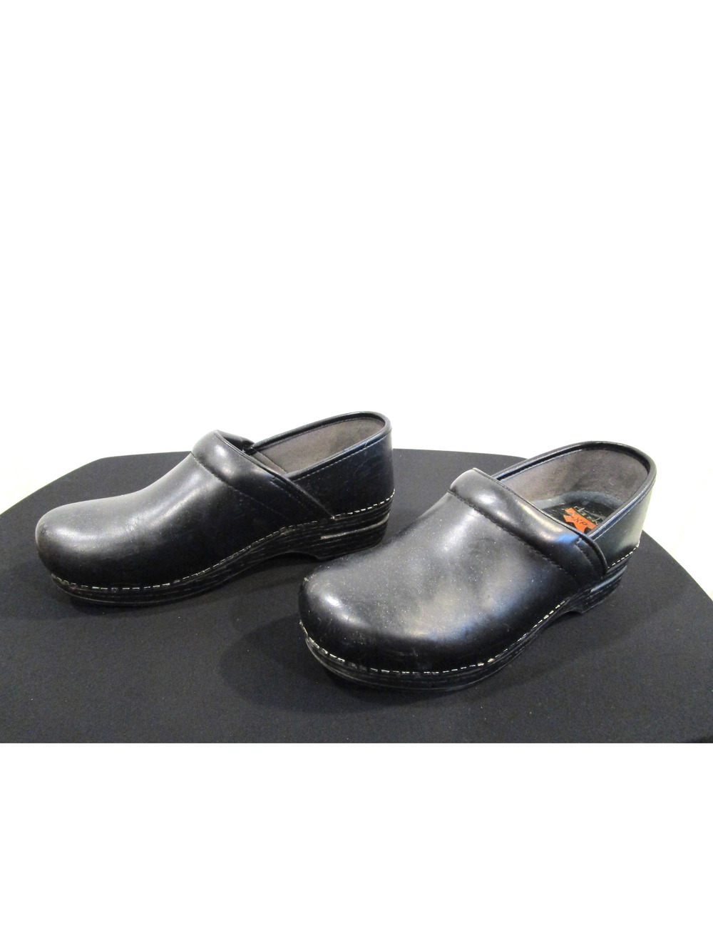 Dansko XP Professional Black Leather Clogs Shoes Women Sz 39 EU/ 8.5 US